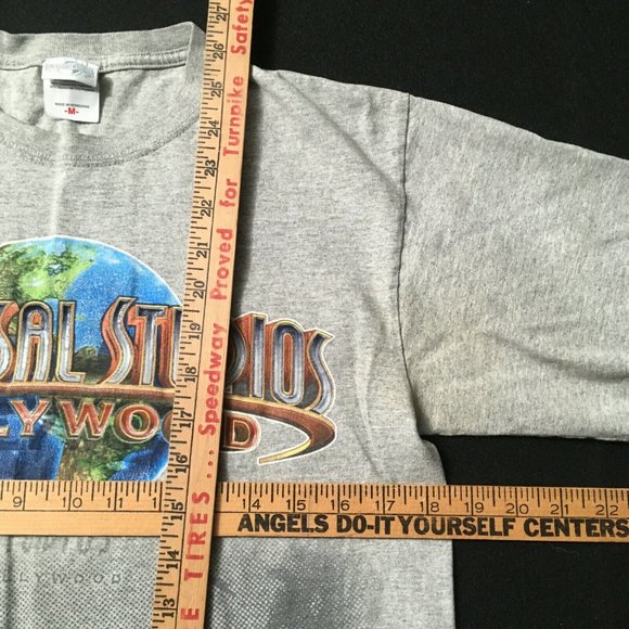 #FF Universal Studios Hollywood Shirt Mens Medium distress vintage double sided - Picture 4 of 9